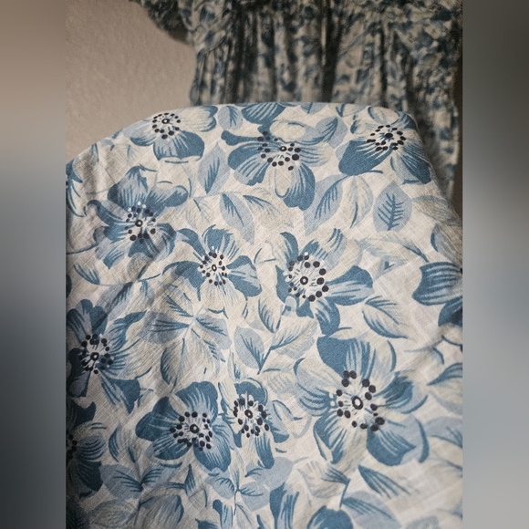 The GREAT. the Gallery dress, light sky pressed floral, size 1 ( small ) - Picture 7 of 10